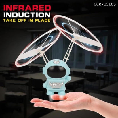 Flying Spaceman Toy for Kids with LED Lights and USB Rechargeable Feature