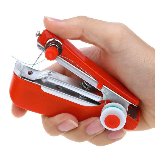 Mini handheld sewing machine for home tailoring and repairs