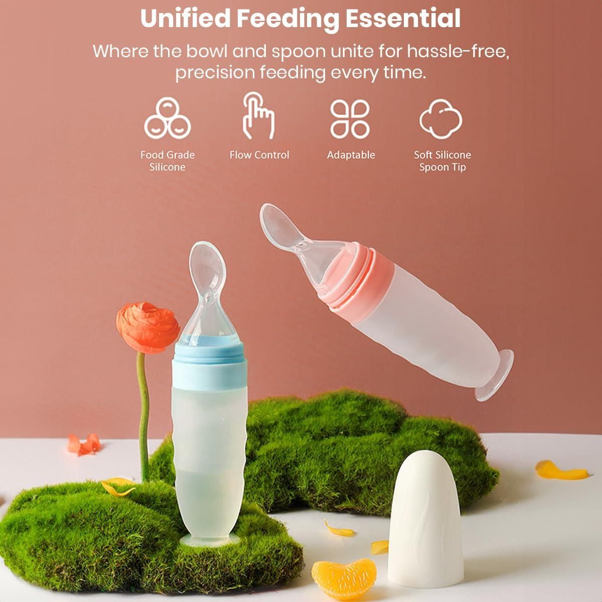 Premium Baby Food Squeeze Feeder Spoon – BPA-Free Silicone Feeding Spoon for Infants & Toddlers