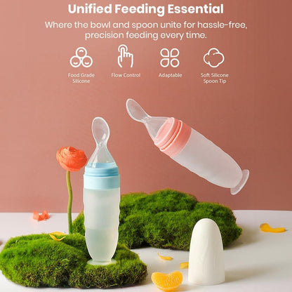 Premium Baby Food Squeeze Feeder Spoon – BPA-Free Silicone Feeding Spoon for Infants & Toddlers