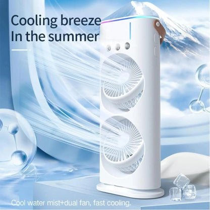 Double Ended Spray Fan – Rechargeable Cooling Mist Fan for Summer