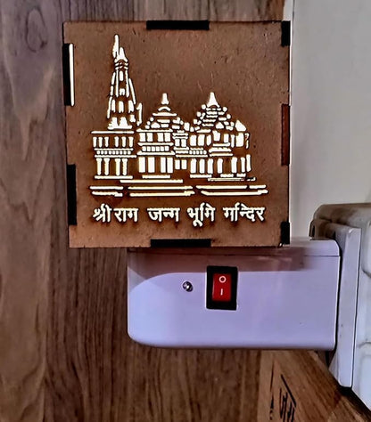 RISING MART Ayodhya Ram Mandir Electric Kapoor Dani | Camphor Diffuser & Night Lamp