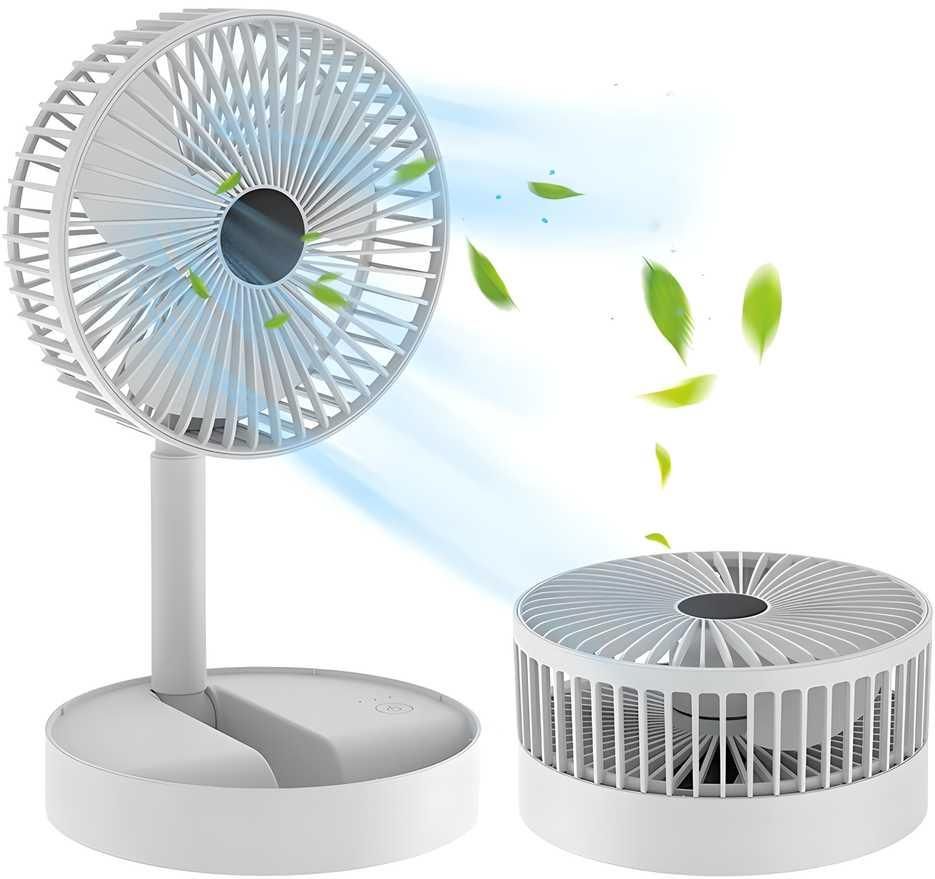 Powerful Rechargeable High Speed Table Desk Fan – USB Portable & Silent