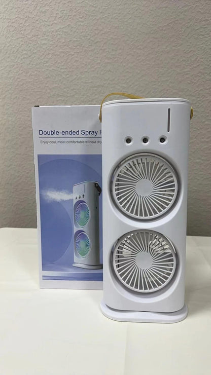 Double Ended Spray Fan – Rechargeable Cooling Mist Fan for Summer