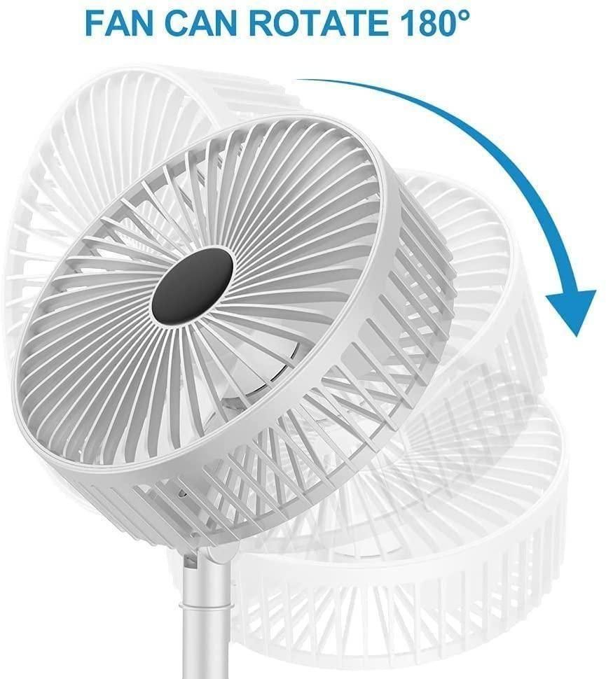 Powerful Rechargeable High Speed Table Desk Fan – USB Portable & Silent