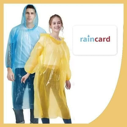 Set of 5 multicolour raincoats for adults