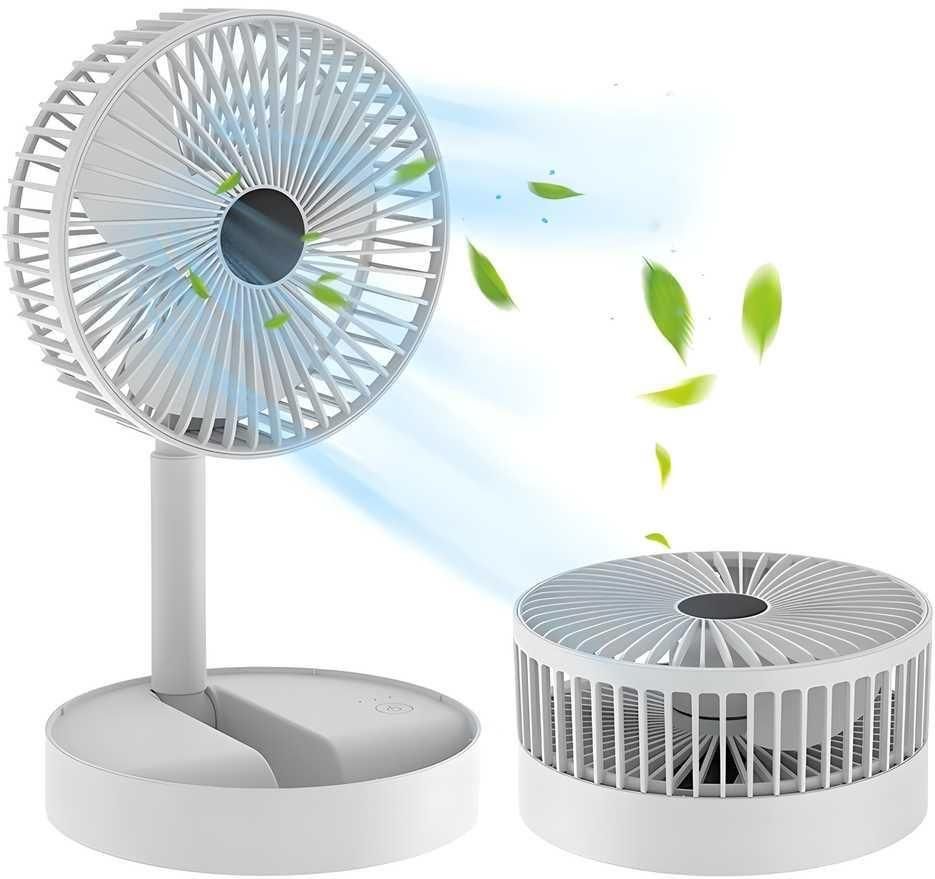 Powerful Rechargeable High Speed Table Desk Fan – USB Portable & Silent