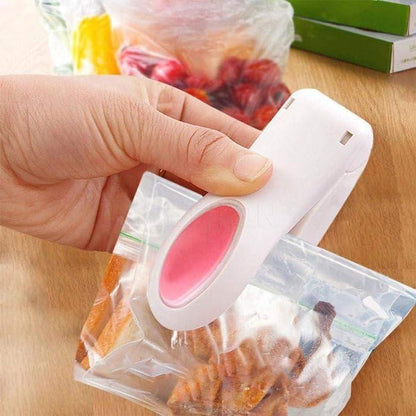 Portable Mini Sealing Machine – USB Rechargeable, Battery Operated, Magnetic Back, 2-in-1 Heat Sealer & Cutter