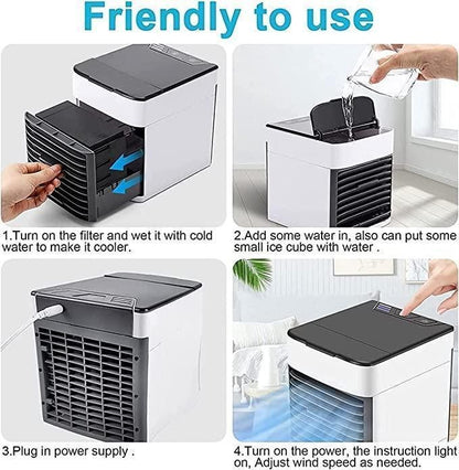Mini Air Conditioner Air Cooler – USB Portable Personal AC for Home & Office