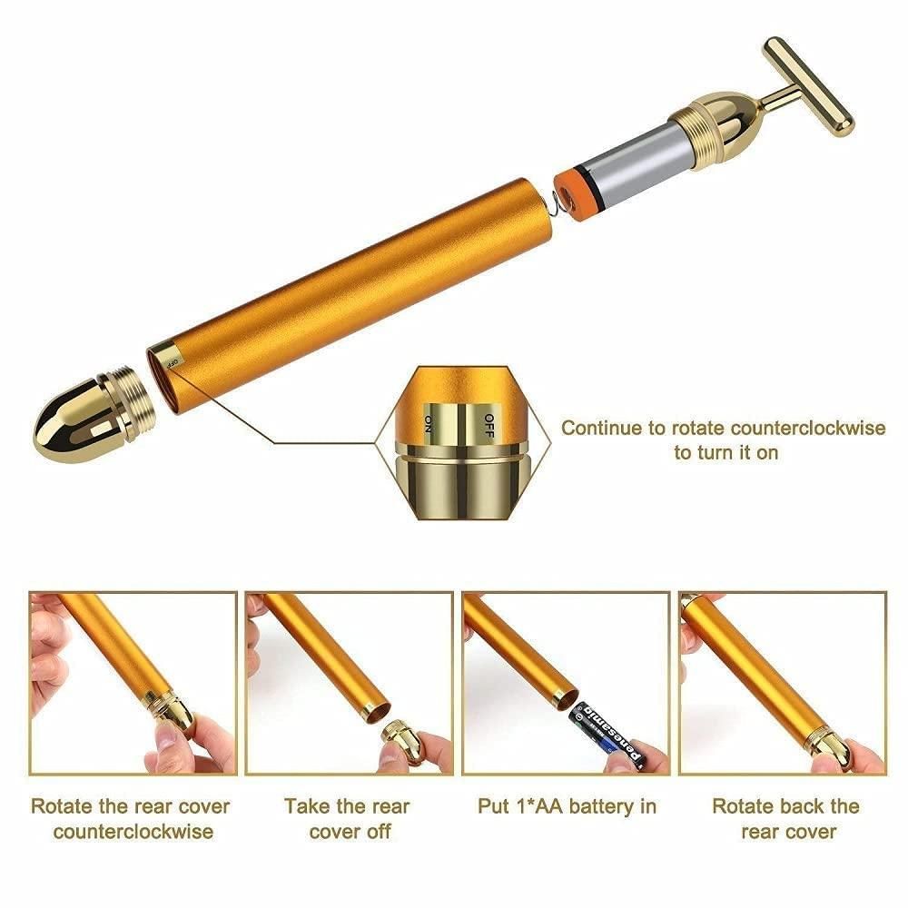 Electric Facial Massage Roller for Face Lifting, Wrinkle Reduction & Skin Tightening And Glow