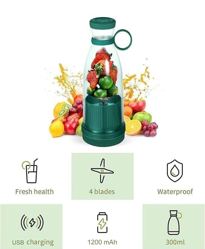 Traverl Portable Mini Juice Blender – USB Rechargeable, 380ml