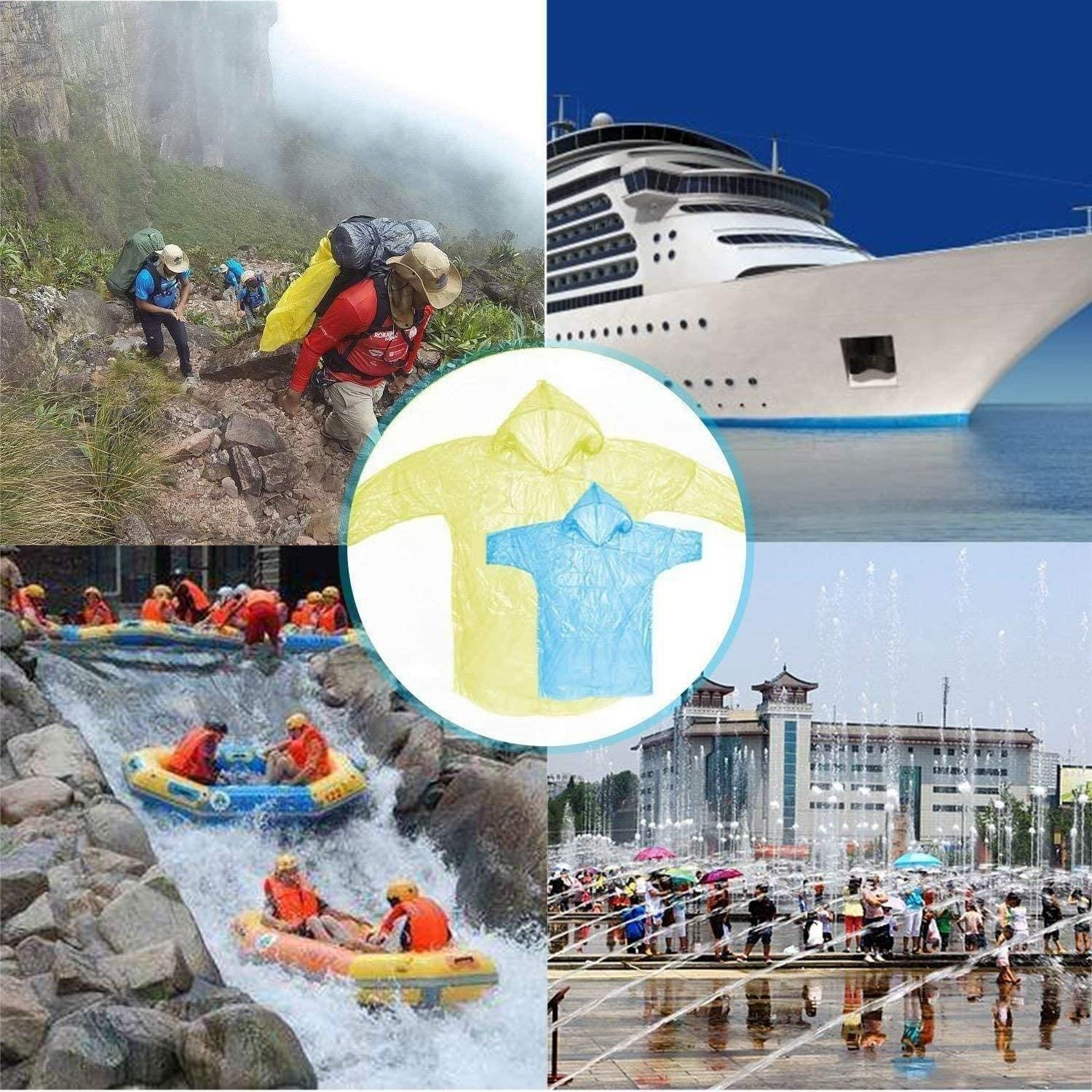 Portable travel raincoat for emergency use