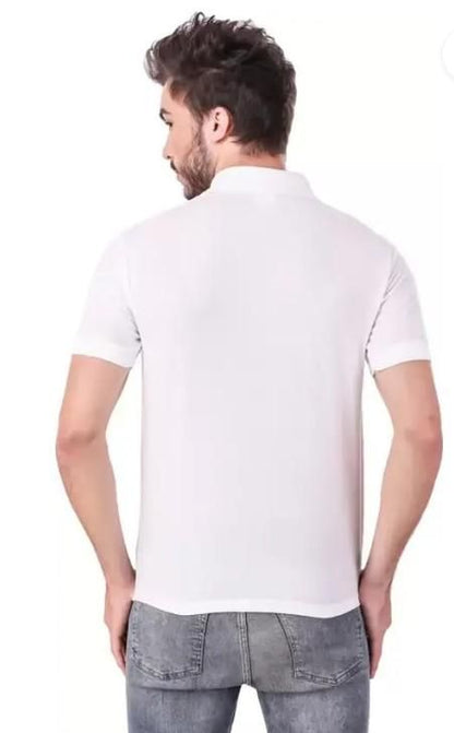 Poly Matte Solid Half Sleeves Mens Polo T-Shirt Pack Of 3