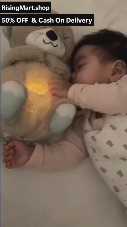 Breathing Teddy Bear with Soothing Music | Sleep Companion for Kids